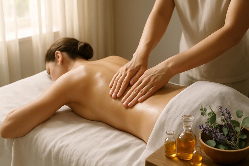 aromatherapy massage alleviates pain