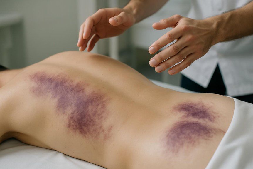 deep tissue massage bruising
