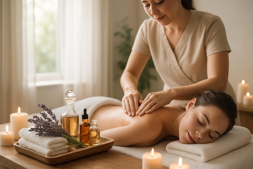frequency of aromatherapy massage