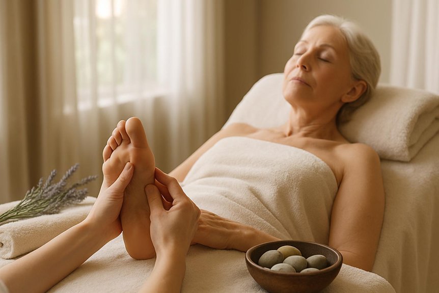 reflexology alleviates menopause discomfort