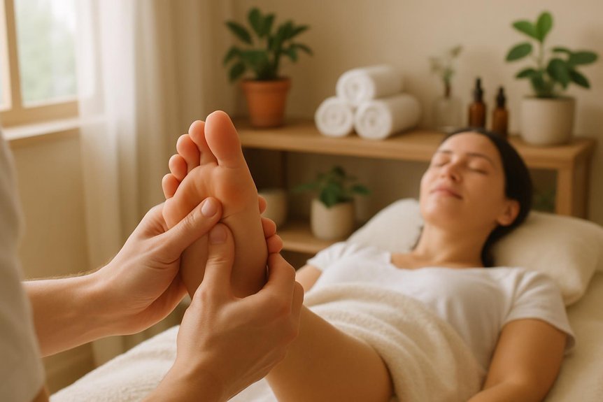 reflexology relieving headache pain